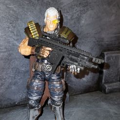 20211203_154106.jpg Fichier STL Arme BFG de Cable 1:12 Action Figure de Deadpool 2・Design imprimable en 3D à télécharger