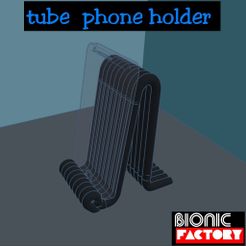 logo-1.jpg Archivo STL tubo de teléfono hoder・Modelo para descargar e imprimir en 3D