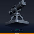 08_printed_proof.png Steampunk Ornamental Telescope - 3D Printable STL File