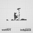 1.jpg Banksy - Flower TV aerial girl - Wall art