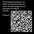 | fly and design out of passion as a hobby. If you enjoy this design and want to see future designs, you can help support my hobby by oe Aep Thank you! a” Fichier 3D Planche FPV Gremlin 640mm・Plan pour imprimante 3D à télécharger