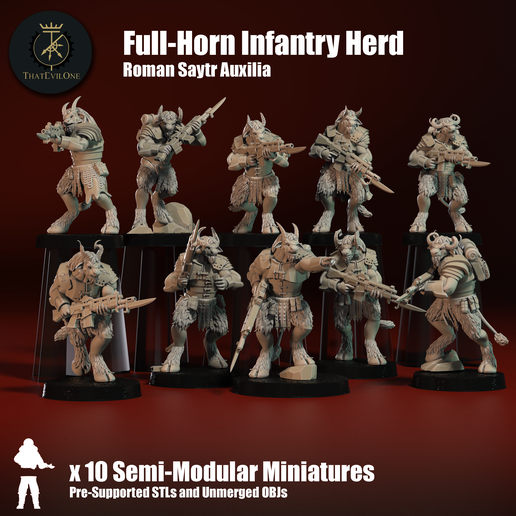 Saytr-Infantry.png Roman Saytr Full-Horn Infantry Herd - Presupported