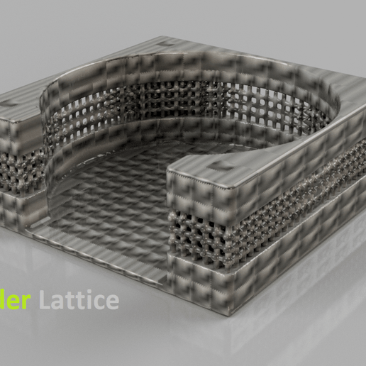 v6 1.png Download free STL file Coasterholder lattice pattern • 3D printer model, RaimonLab