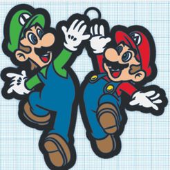 mario-y-luigi-01.jpeg Mario and Luigi keychain