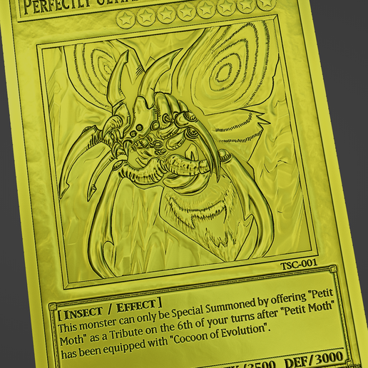 great moth yugioh card The Sacred Cards Perfectly Ultimate TSC-001 This monster can only be Special Summoned by offering Petit Moth as a Tribute on the 6th turns after Petit Moth has been equipped with Cocoon of Evolution Other STL Download - perfectly