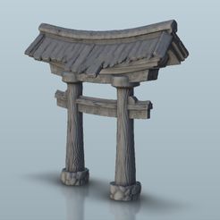0.jpg Файл STL Oriental Tory Gate 14 - Warhammer resin Age of Sigmar Bolt Action Flames of War・Модель для печати в 3D скачать