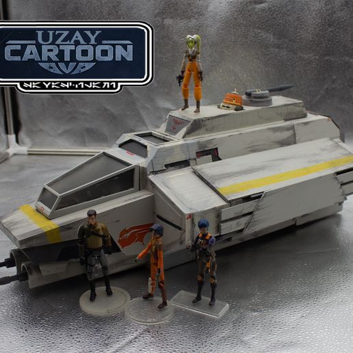 ⭐ Star wars Les rebelles Figurine fantôme 1 articulée DERROWN Modèle ...