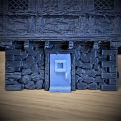 IMG_1683.jpg Free STL file Door for 28mm Scale Medieval Tudor Style Wargaming House・3D print design to download
