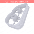Letter_B~3.75in-cookiecutter-only2.png Letter B Cookie Cutter 3.75in / 9.5cm