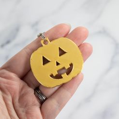 jackolantern-kaychain2.jpg Fichier STL Porte-clés Jack-o-lanterne・Modèle pour impression 3D à télécharger