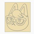 raymond1.jpg Animal Crossing New Horizons Raymond Cat Chibi Cookie Cutter
