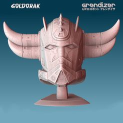GOLDORAK erendizer te el st i ed ee aes Datei STL Grendizer Head・Modell für 3D-Druck zum herunterladen, SPStudio3D