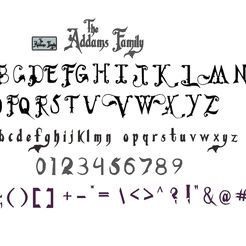 assembly1.jpg Archivo STL Letras y Números The Addams Family Letters and Numbers | Logo・Diseño imprimible en 3D para descargar