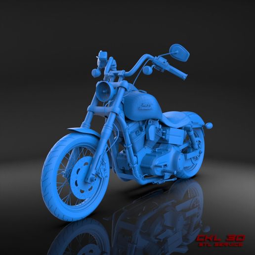 🏍️ Harley Davidson Sportster Dyna Street Bob 2015 STL PRINTABLE