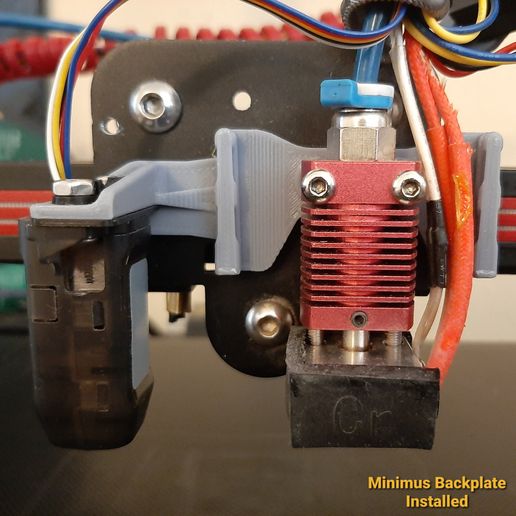 Minimus Backplate Installed Minimus  OG - E3/Pro/V2