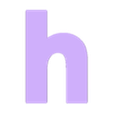 h.stl Letters for Learning the Alphabet