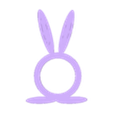 Bunny_Napkin_Holder_Base.stl Easter Bunny Napkin Ring Multicolor