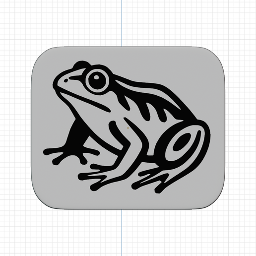 Frog Stamp - 3D model önizlemesi