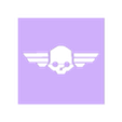 Helldivers Skull Logo Stencil.stl Helldivers Skull Logo Stencil