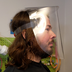 CricutFaceShield3.png Free SVG file Cricut DIY Face Shield - Uses Binder Covers・3D printer model to download