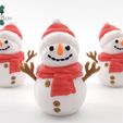01.-Primary-Image.jpg Articulated Twisty Snowman Ornament by Cobotech, Christmas Holiday Decoration