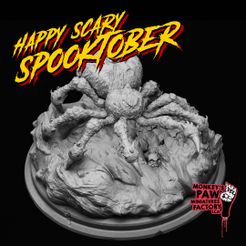tarapkin_cover.jpg STL file Spooky Pumpkin Tarantula・3D printing idea to download, monkeyspawfactory