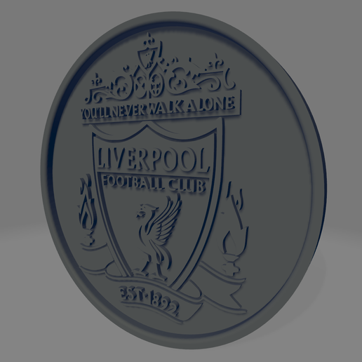 🇬🇧 Liverpool FC Coaster・ STL File for 3D printing・Cults