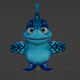1.png Kameo: Elements of Power - Deep Blue Elemental Sprite 3D Model STL File - Capture the Essence of Water in 3D!