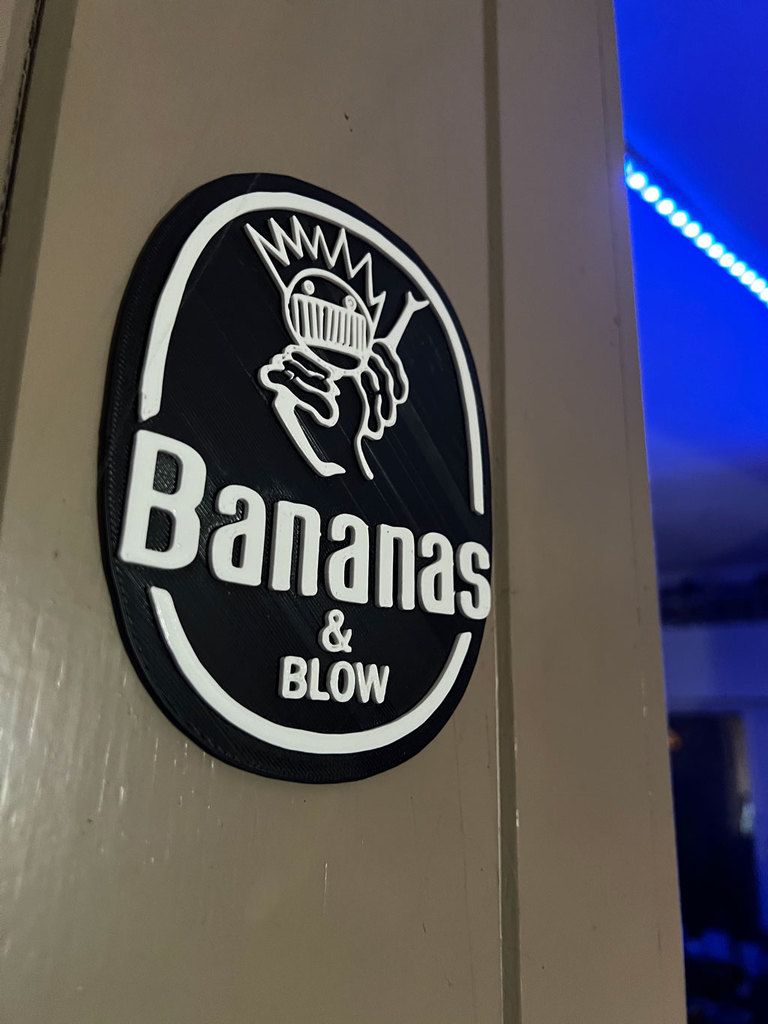 Download free STL file Ween Bananas and Blow Sign • 3D printing