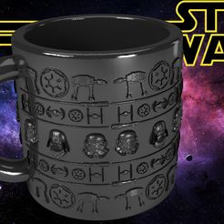 1.1.jpg STL file Star Wars Dark Side Mug・3D printer model to download