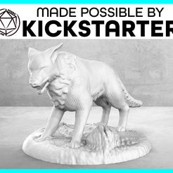 Dog_Action_Ad_Graphic-01-01.jpg Free STL file Dog - Action Pose - Tabletop Miniature・Template to download and 3D print