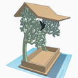 bird-feeder-1.png Fichier 3D Mangeoire pour maison d'oiseau - look rustique, silhouettes d'arbres et décoration d'oiseaux・Design imprimable en 3D à télécharger, Allexxe