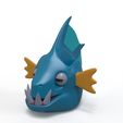 Fish_Blob_Pencil_Holder.139.6.jpg Fish Piranha Pencil Holder Printable 3D Model