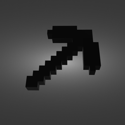 Minecraft-style-ax-render.png STL file Minecraft style ax・3D printer model to download
