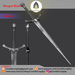 MorgulBlade.png Morgul Blade / Witch King Sword lord of the rings 3D DIGITAL DOWNLOAD FILE