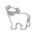 vaca v1.png Cow Farm Cookie Cutter