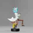D.png rick and morty 3d printing - costume figure