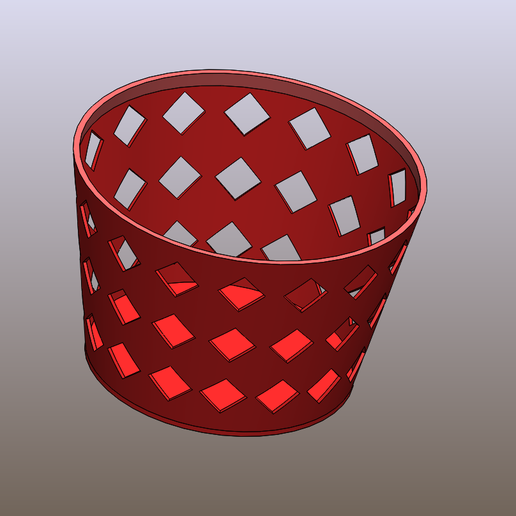Basket Basket Pot Pot - 3D model önizlemesi
