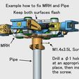 21-Fix-MRH-Pipe01.jpg STL file Main-Rotor-Head, for Helicopter, Fully Articulated Type・3D printer design to download