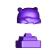 pikachu_pose1_part.stl Lazy Pikachu Keyboard Decoration - 3D Print Model STL