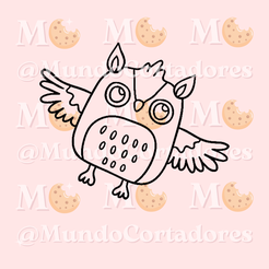 8.png HALLOWEEN OWL CUTTER AND STAMP - CUTTER COOKIES