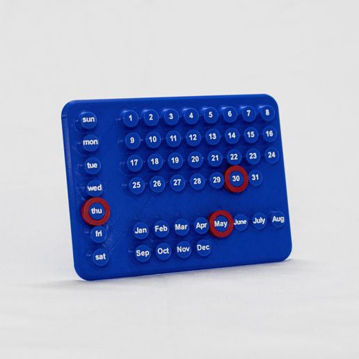 Archivo STL calendario minimalista 🏢 ・Objeto imprimible en 3D para