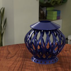 Lampshade-cage.png Free STL file "Elegance Illuminated: 3D Stylish Lampshade Design"・3D print design to download