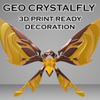 1.1.png Geo Crystalfly -- Genshin Impact Decoration -- 3D Print Ready