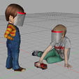 4.PNG Superkid19 - Visiera per bambini - kids face shield