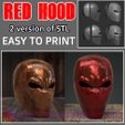 Red_Hood_Helmet_00.jpg Red Hood Rebirth Helmet -  Red Hood Mask Jason Todd Superhero STL File