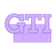 gti 16v v8.stl GOLF GTI Front Emblem