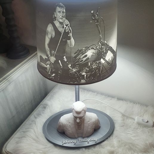Johnny Hallyday lamp 3D model