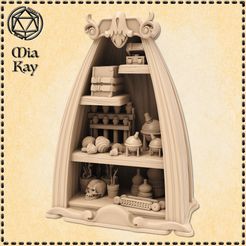 magic-shop-shelves.jpg Fichier STL Étagères du magasin de magie・Design à télécharger et à imprimer en 3D