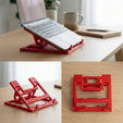 support.png ⭐ Adjustable Foldable Laptop Stand - 3 Angles / Print-in-Place / Portable
